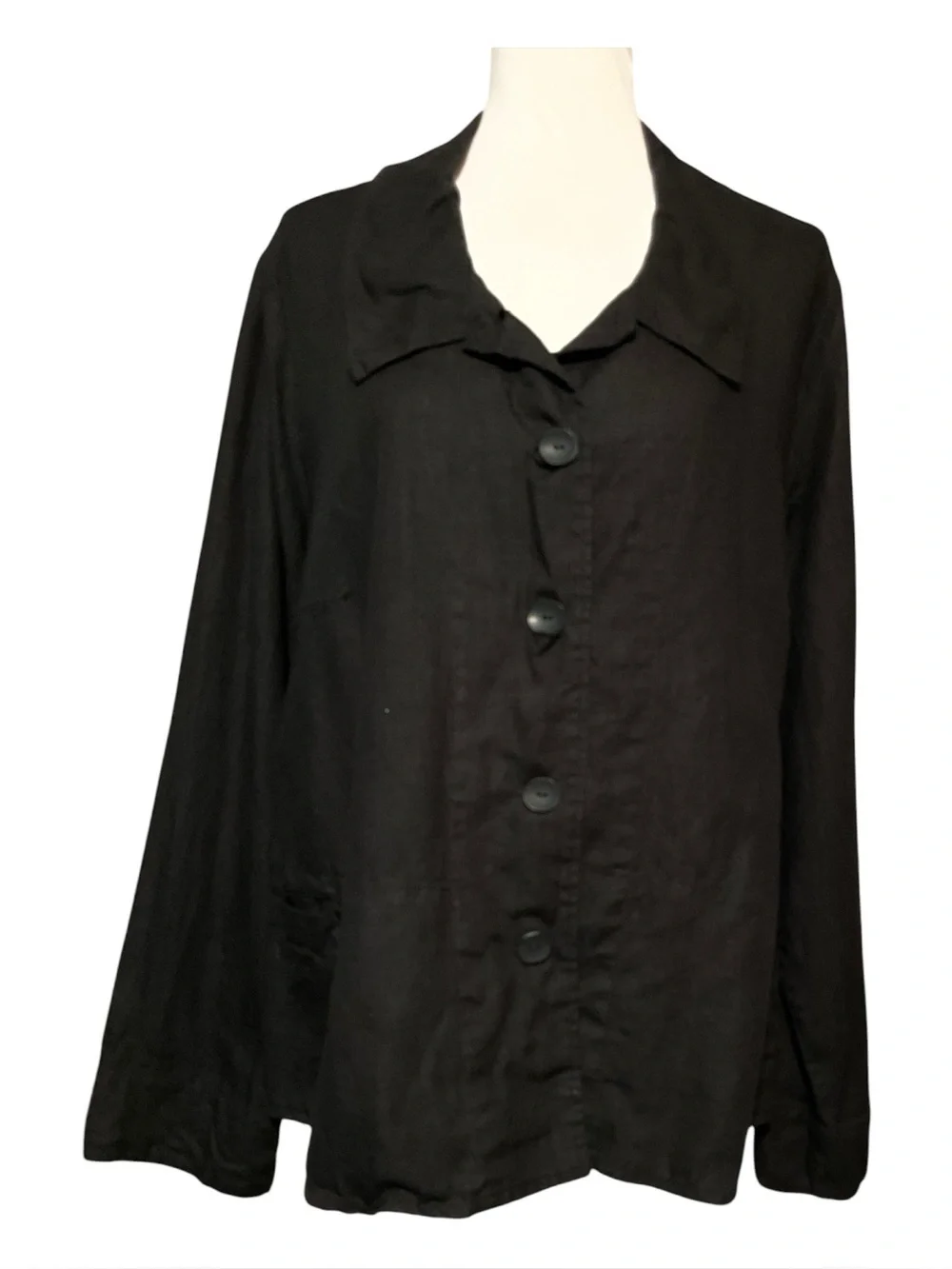Flax Linen Jacket Size 1G (18-20)